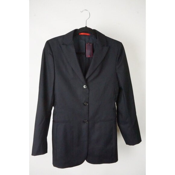 Isaia Urano G Fod Blue Herringbone 100% Wool Jacket Blazer Sz 40R BRAND NEW
